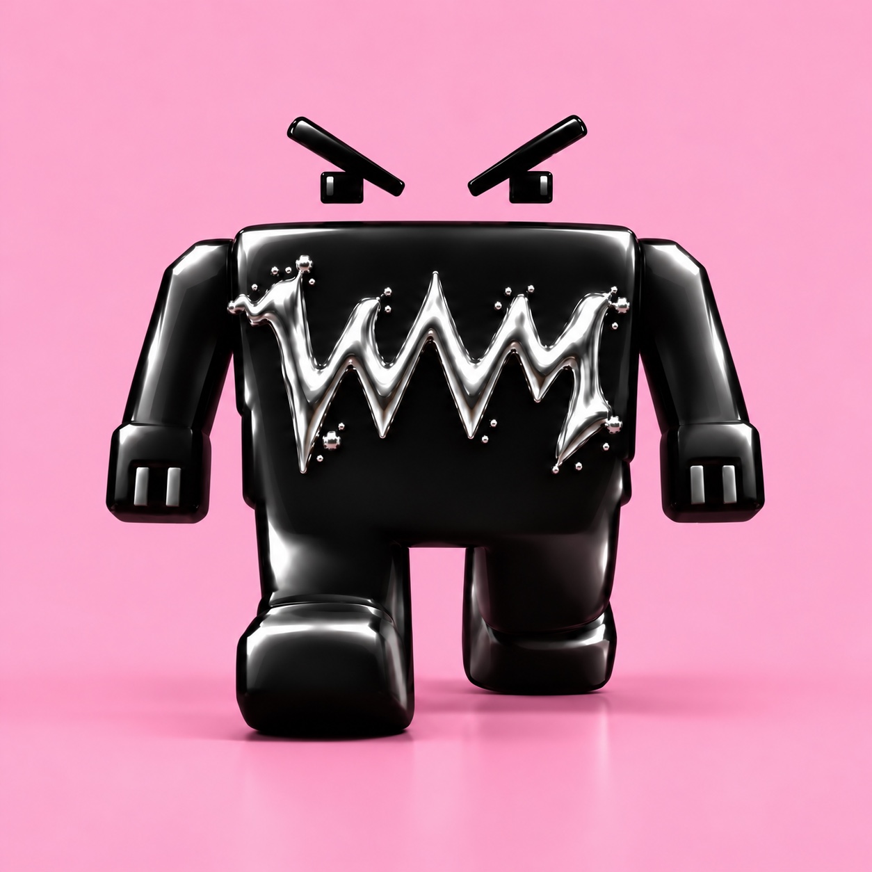 Ludvig, the black and chrome WVM mascot